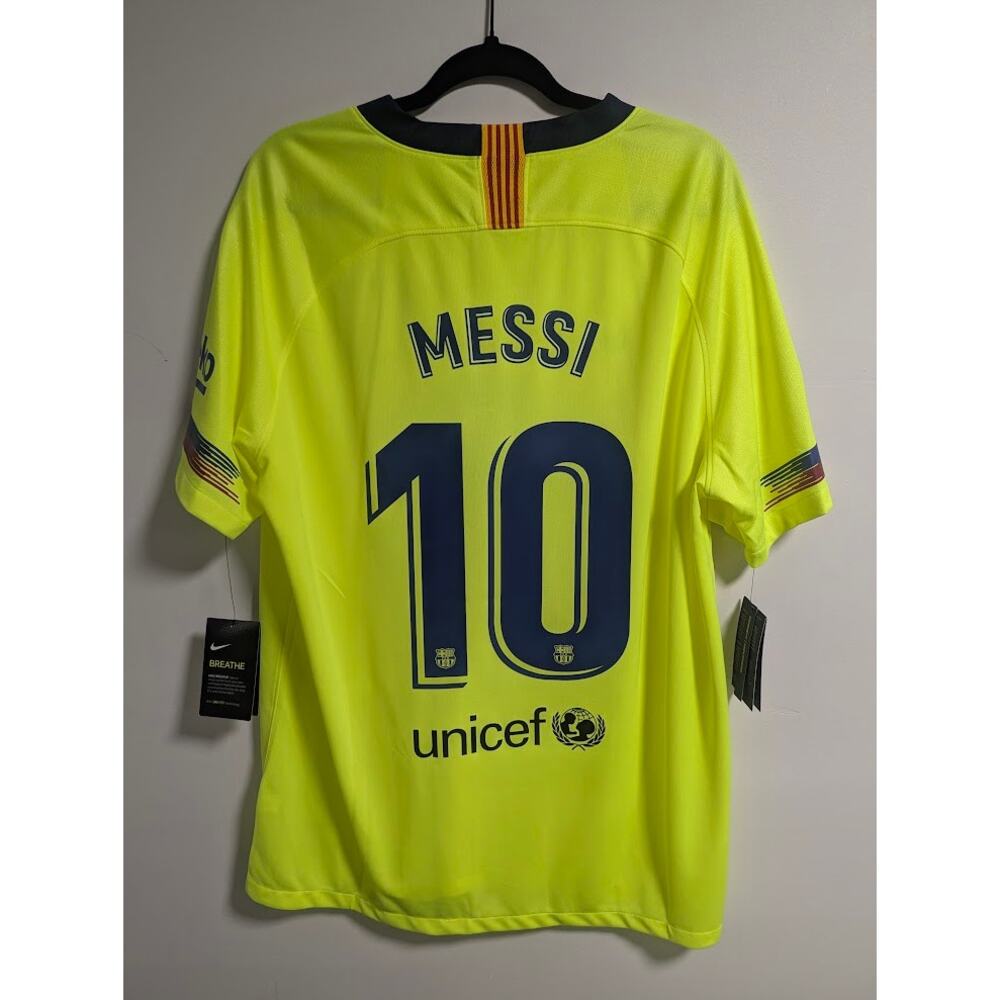 FC Barcelona Messi 2018/19 Away Jersey Men XL La Liga Patched NWT